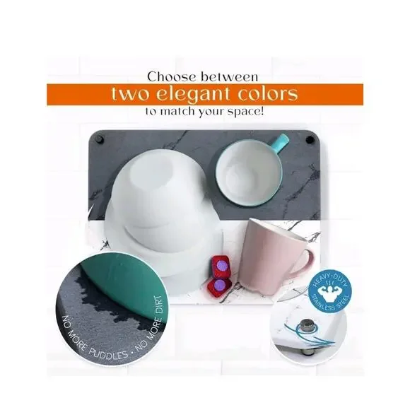 Stone Drying Mat for Kitchen Counter - Drying Stone for Kitchen Counter - Stone - Picture 4 of 10